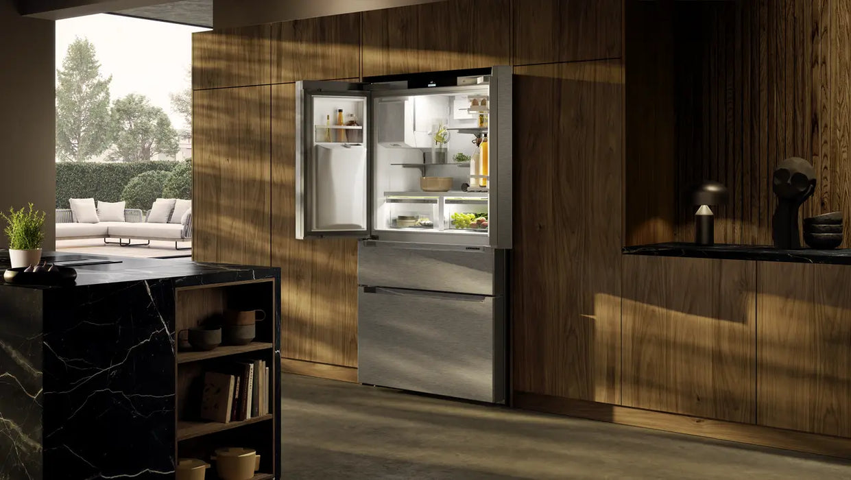 Liebherr FDBC36S French Door Fridge-freezer With 2 Freezer Drawers And Water And Ice Cube Dispenser
