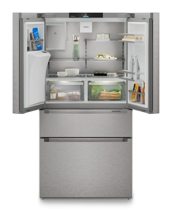 Liebherr FDBC36S French Door Fridge-freezer With 2 Freezer Drawers And Water And Ice Cube Dispenser